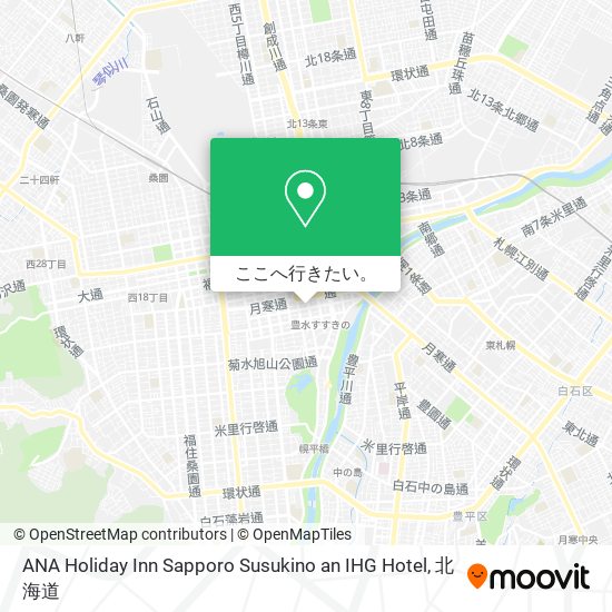 ANA Holiday Inn Sapporo Susukino an IHG Hotel地図