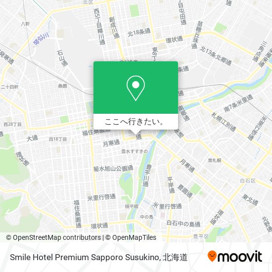 Smile Hotel Premium Sapporo Susukino地図