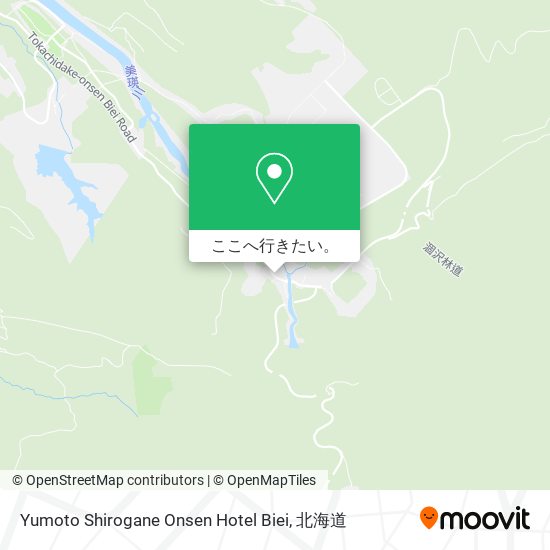 Yumoto Shirogane Onsen Hotel Biei地図