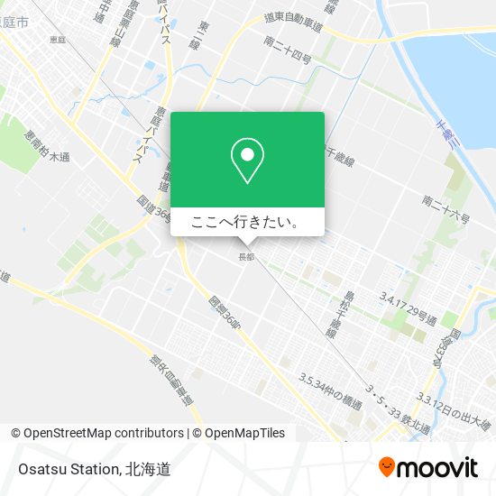 Osatsu Station地図