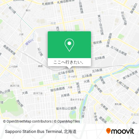 Sapporo Station Bus Terminal地図