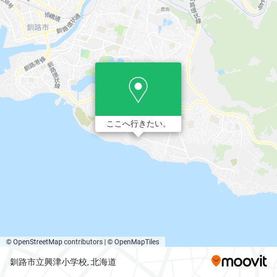 釧路市立興津小学校地図