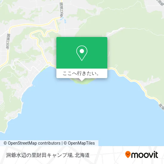 洞爺水辺の里財田キャンプ場地図