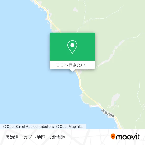 盃漁港（カブト地区）地図