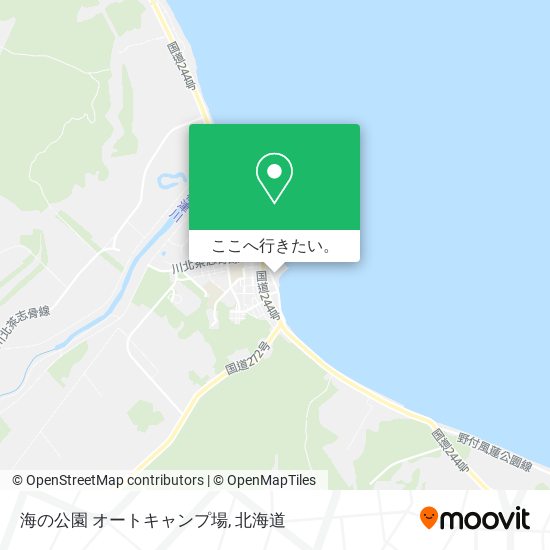 海の公園 オートキャンプ場地図