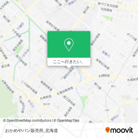 おかめやパン販売所地図