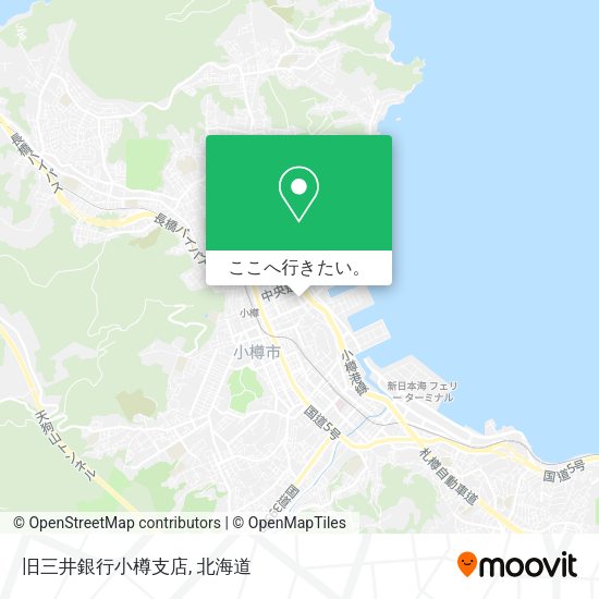 旧三井銀行小樽支店地図