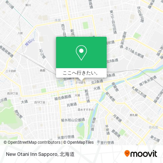 New Otani Inn Sapporo地図