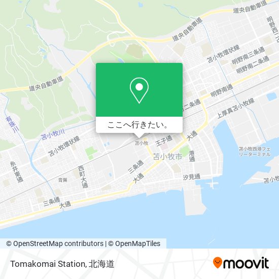 Tomakomai Station地図