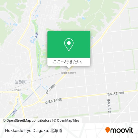 Hokkaido Iryo Daigaku地図