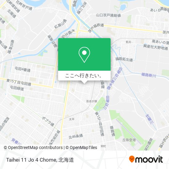 Taihei 11 Jo 4 Chome地図