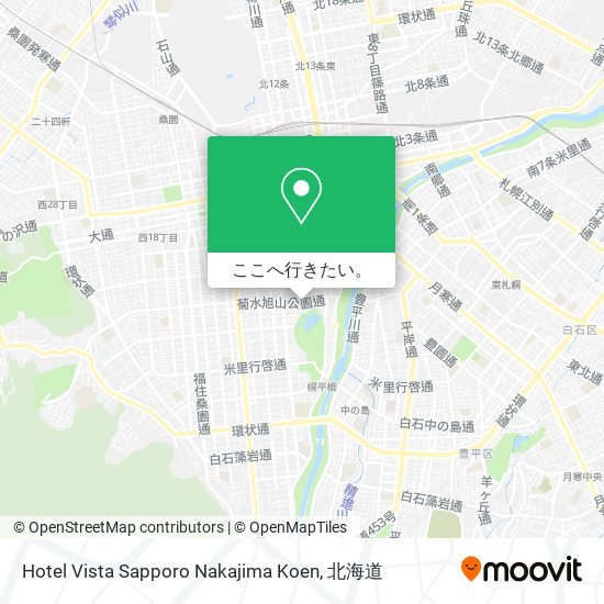 Hotel Vista Sapporo Nakajima Koen地図