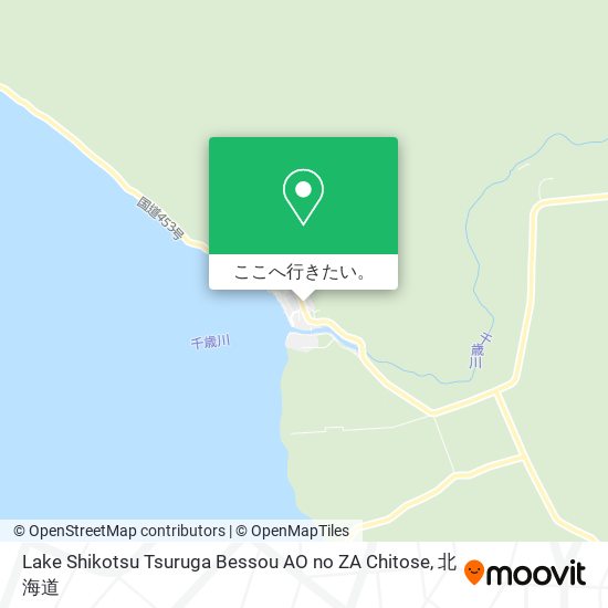 Lake Shikotsu Tsuruga Bessou AO no ZA Chitose地図
