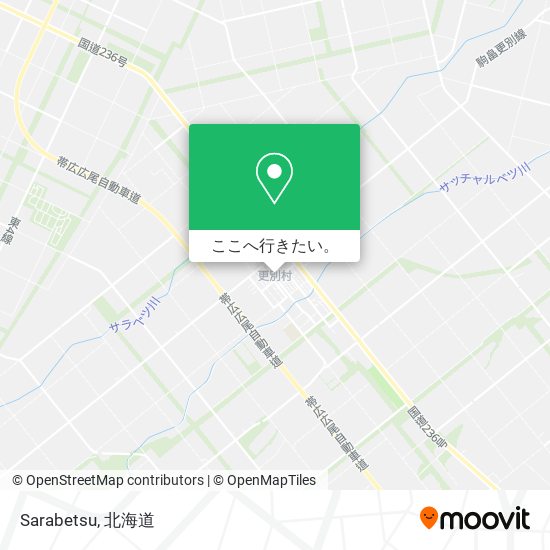 Sarabetsu地図