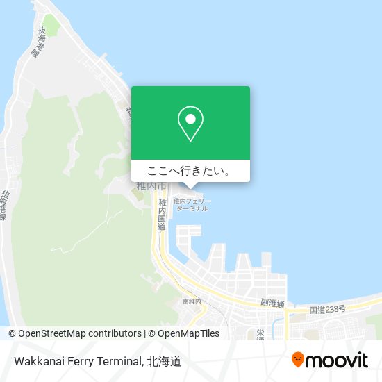 Wakkanai Ferry Terminal地図