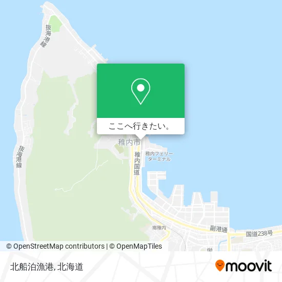 北船泊漁港地図