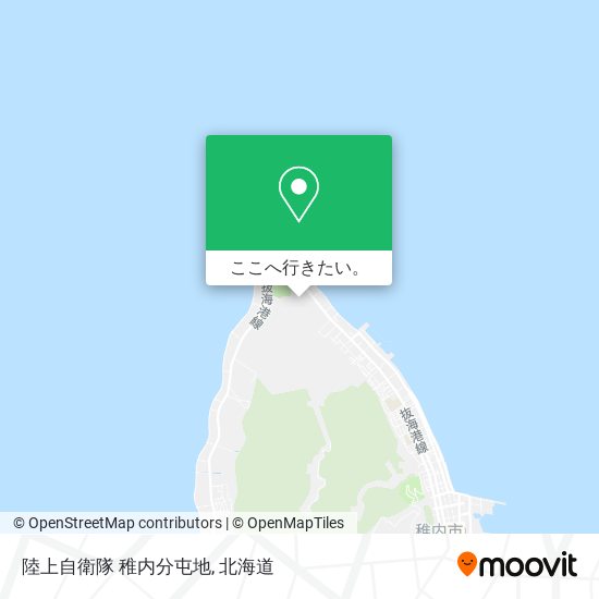 陸上自衛隊 稚内分屯地地図