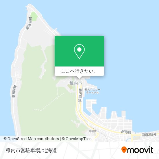 稚内市営駐車場地図