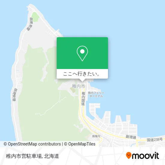 稚内市営駐車場地図