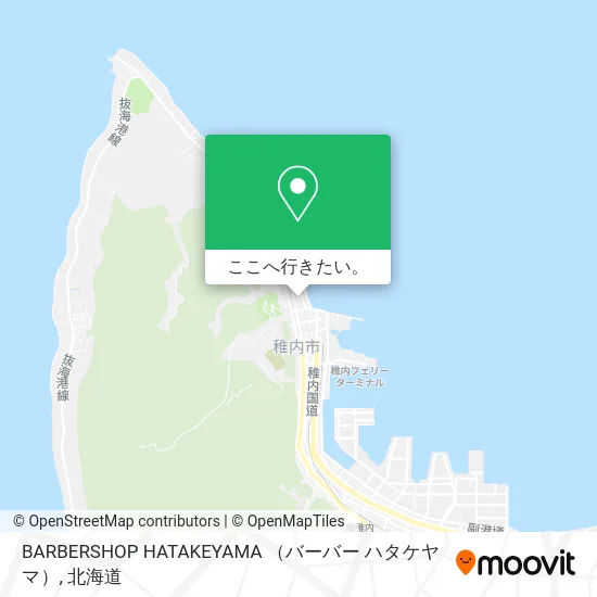 BARBERSHOP HATAKEYAMA （バーバー ハタケヤマ）地図