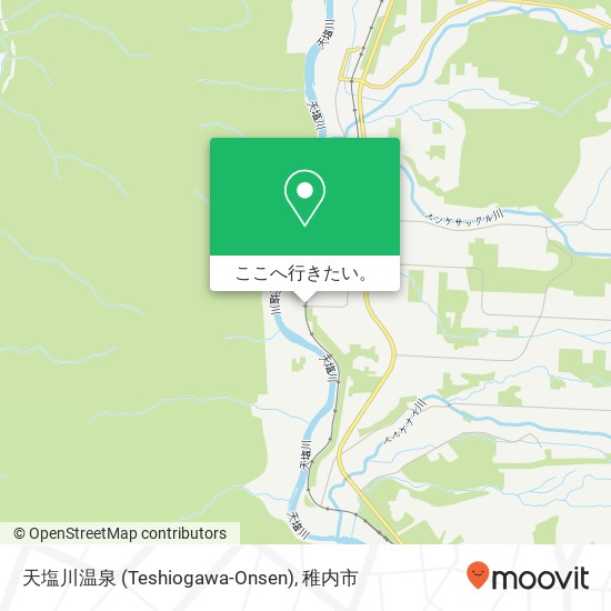天塩川温泉 (Teshiogawa-Onsen)地図