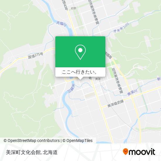 美深町文化会館地図