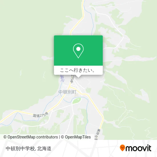 中頓別中学校地図