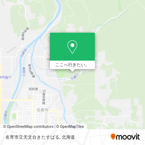 名寄市立天文台きたすばる地図