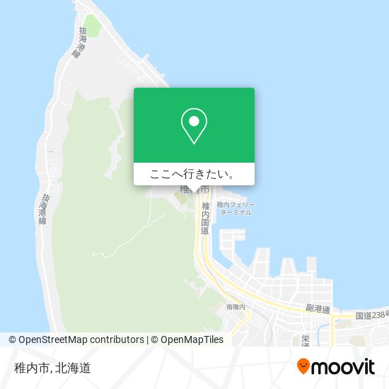 稚内市地図