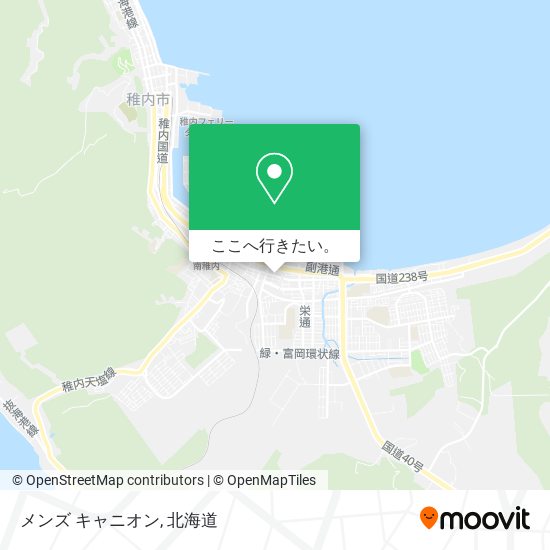 メンズ キャニオン地図