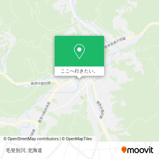 毛登別川地図