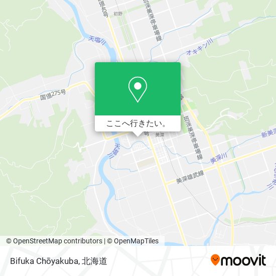 Bifuka Chōyakuba地図