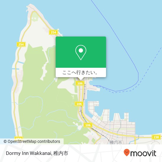 Dormy Inn Wakkanai地図