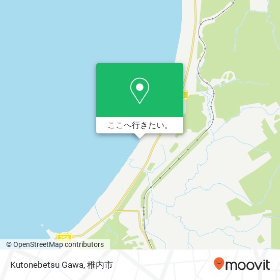 Kutonebetsu Gawa地図