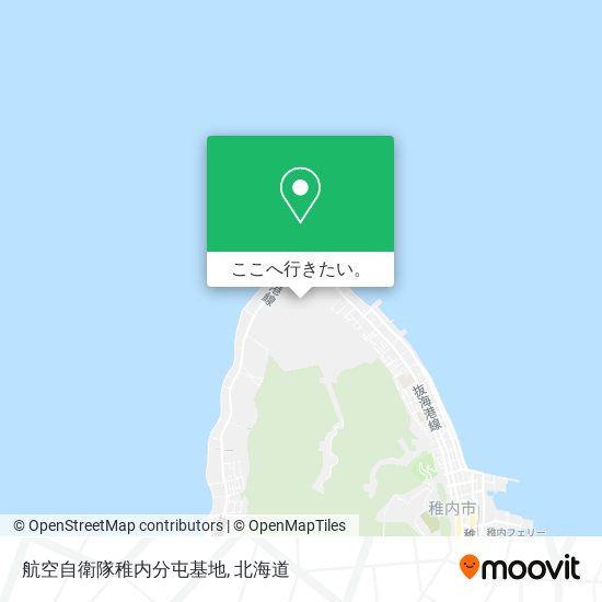 航空自衛隊稚内分屯基地地図