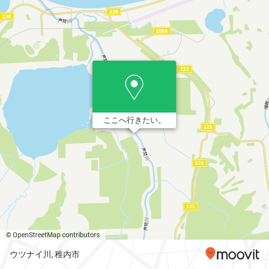 ウツナイ川地図