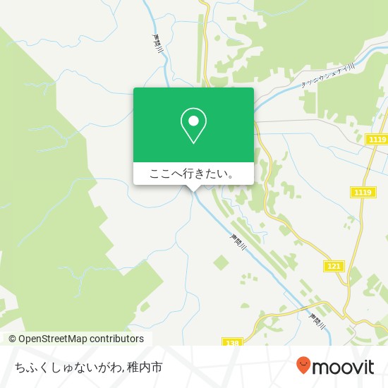 ちふくしゅないがわ地図