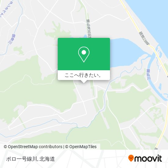 ポロ一号線川地図