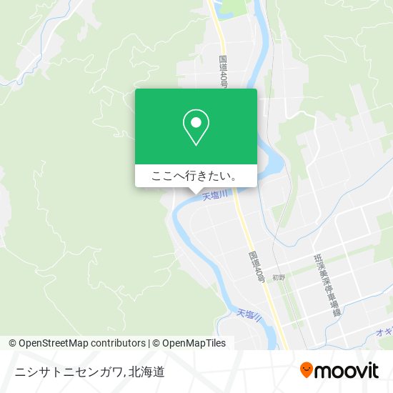 ニシサトニセンガワ地図