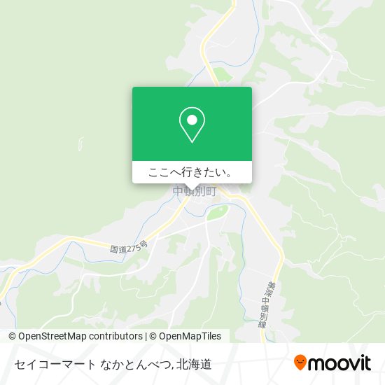 セイコーマート なかとんべつ地図