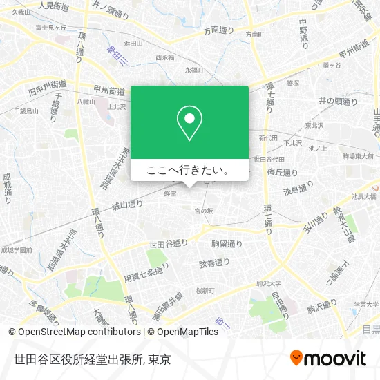 世田谷区役所経堂出張所地図