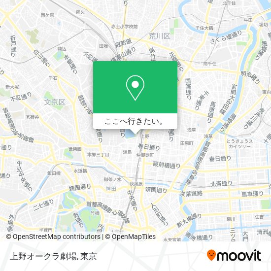 上野オークラ劇場地図