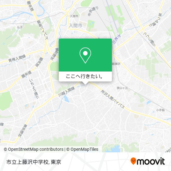 市立上藤沢中学校地図
