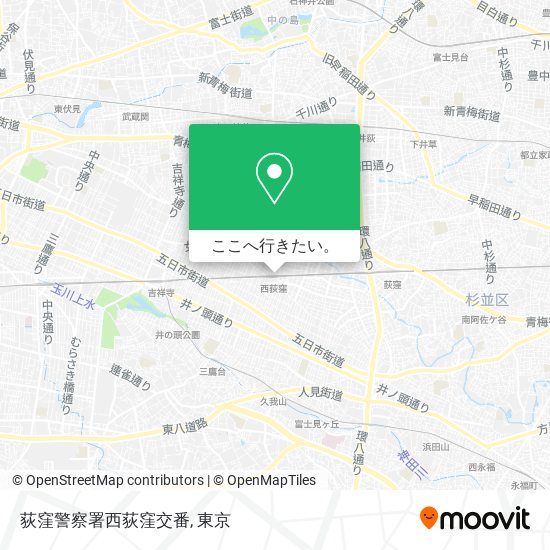 荻窪警察署西荻窪交番地図