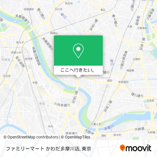 ファミリーマート かわだ多摩川店地図
