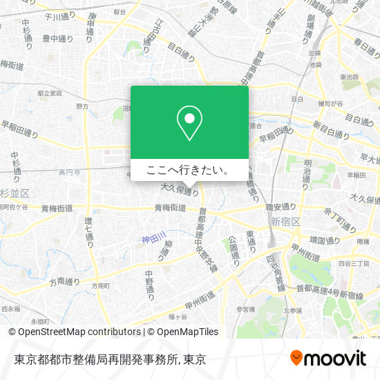 東京都都市整備局再開発事務所地図