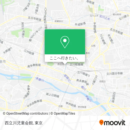 西立川児童会館地図