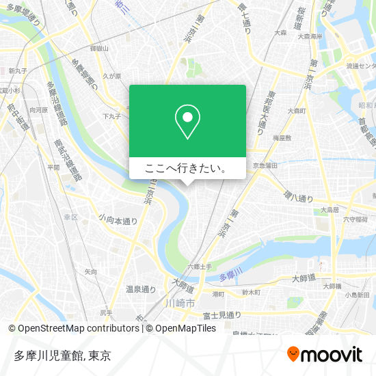 多摩川児童館地図