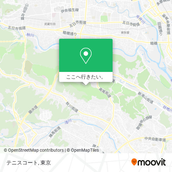 テニスコート地図