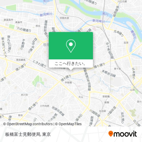 板橋富士見郵便局地図